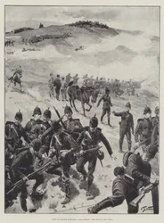 Mit einem Oster-Marschdetachement, das Ende des Gefechts